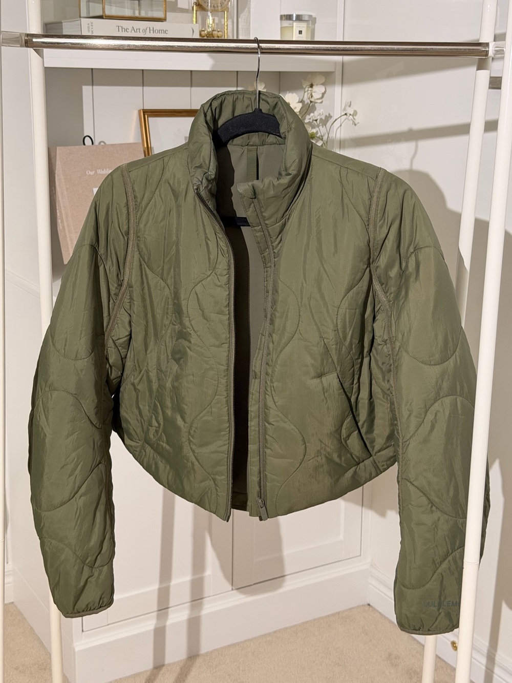 lululemon Olive Green Quilted Puffer Jacket - Women